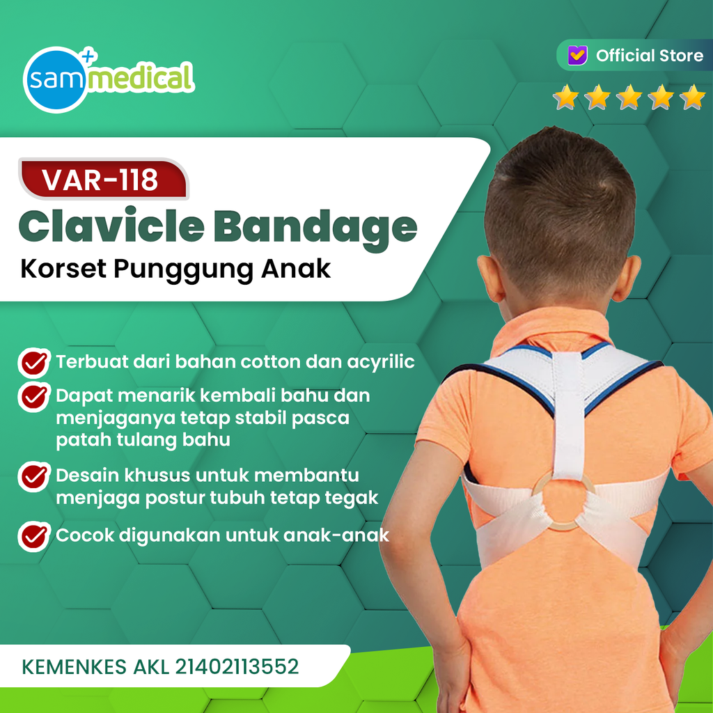 [00120160735] Variteks Clavicle Bandage KIDS VAR 118