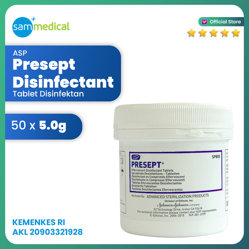 [00120160743] Presept Tablet Desinfektan 5 grm @50 tablet