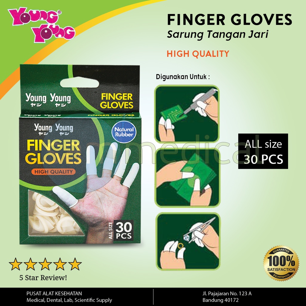 YOUNGYOUNG Finger Gloves@30pcs