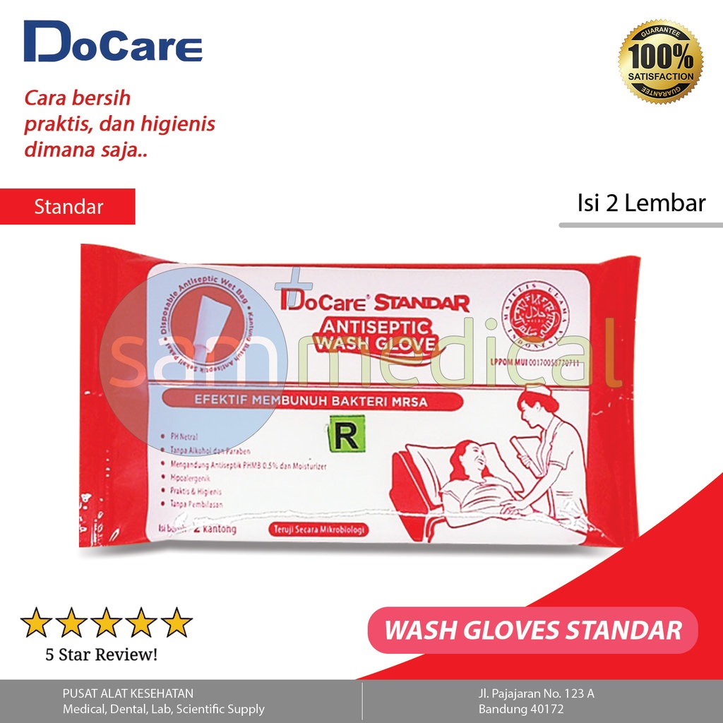 DoCare Wash Gloves Standar @2sheets