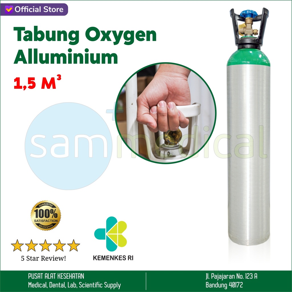 [00120160882] Tabung Oksigen Alluminium - 1,5 m3