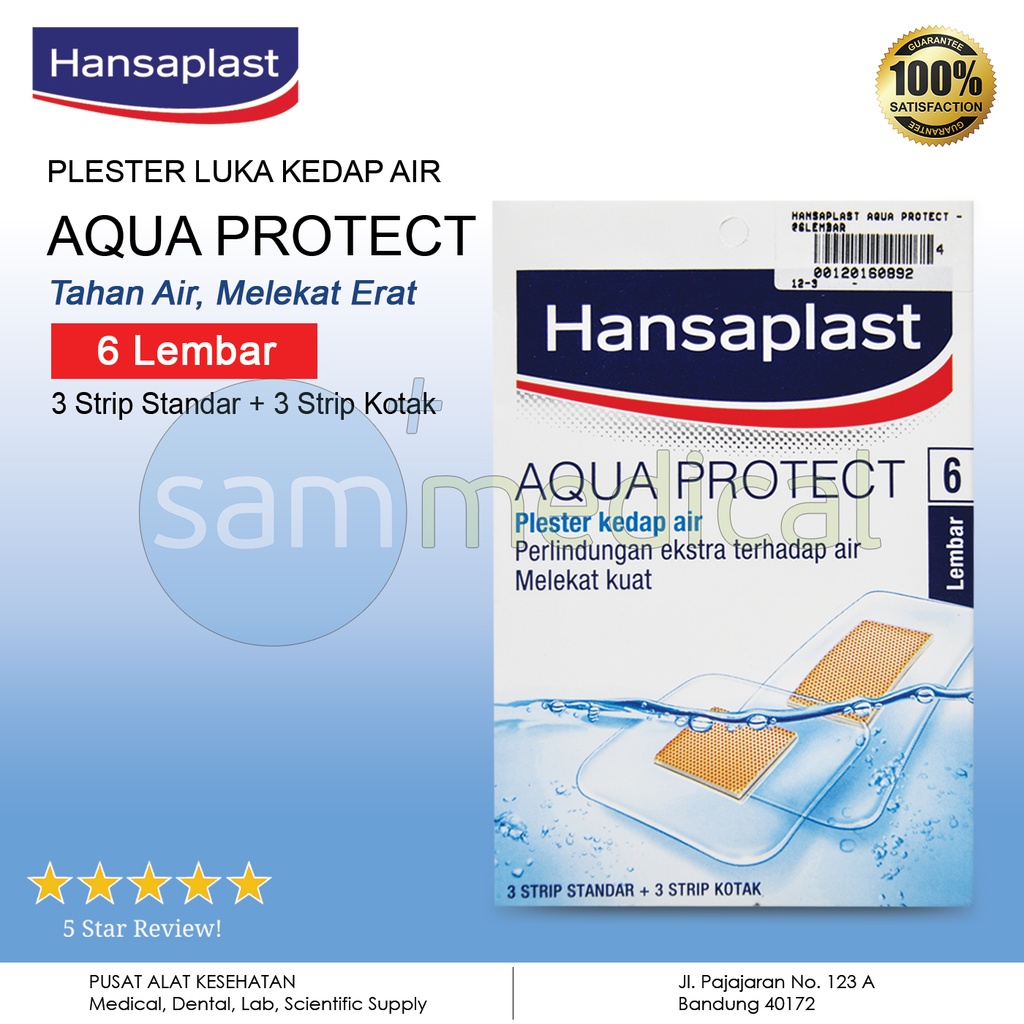 [00120160892] Hansaplast Aqua Protect @6lembar