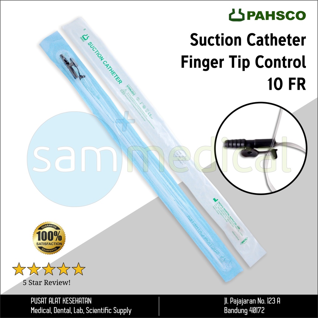 Pahsco Suction Catheter Finger Tip Control FR 10