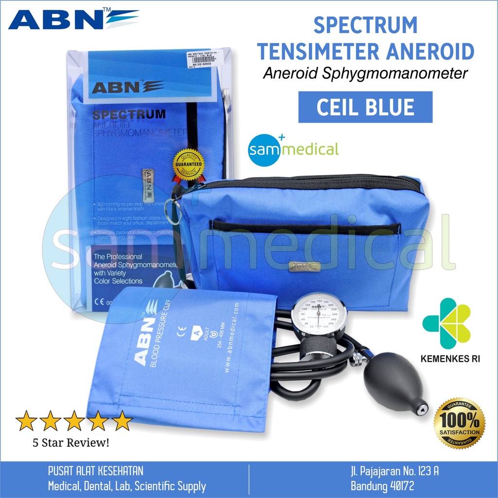 [00120160932] ABN Spectrum Tensimeter Aneroid - Ciel Blue