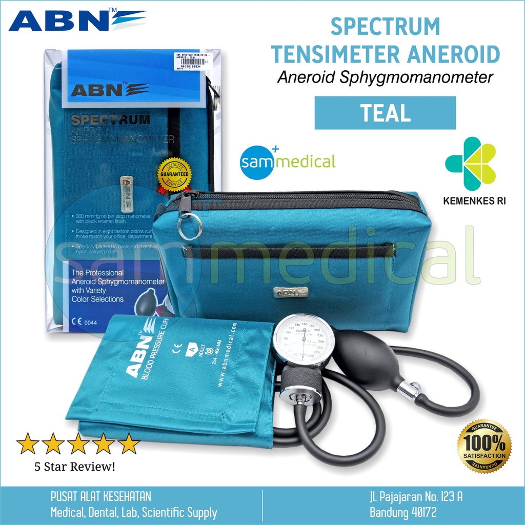 [00120160934] ABN Spectrum Tensimeter Aneroid - Teal