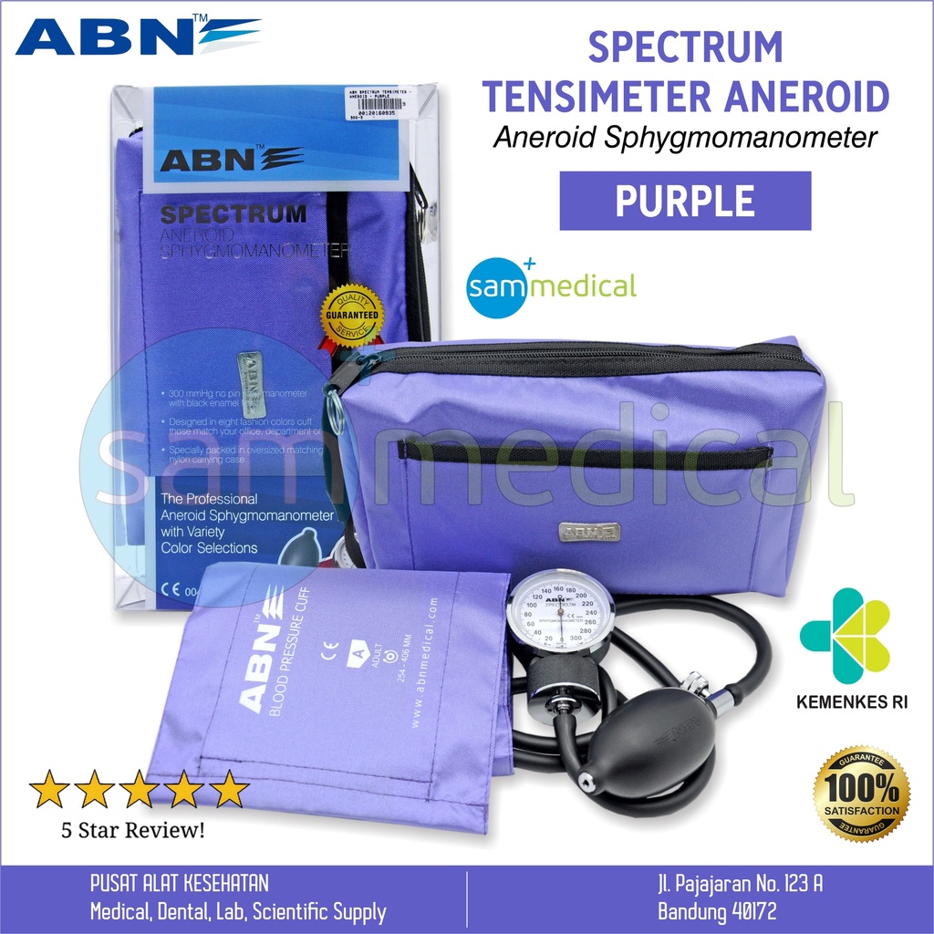 [00120160935] ABN Spectrum Tensimeter Aneroid - Purple