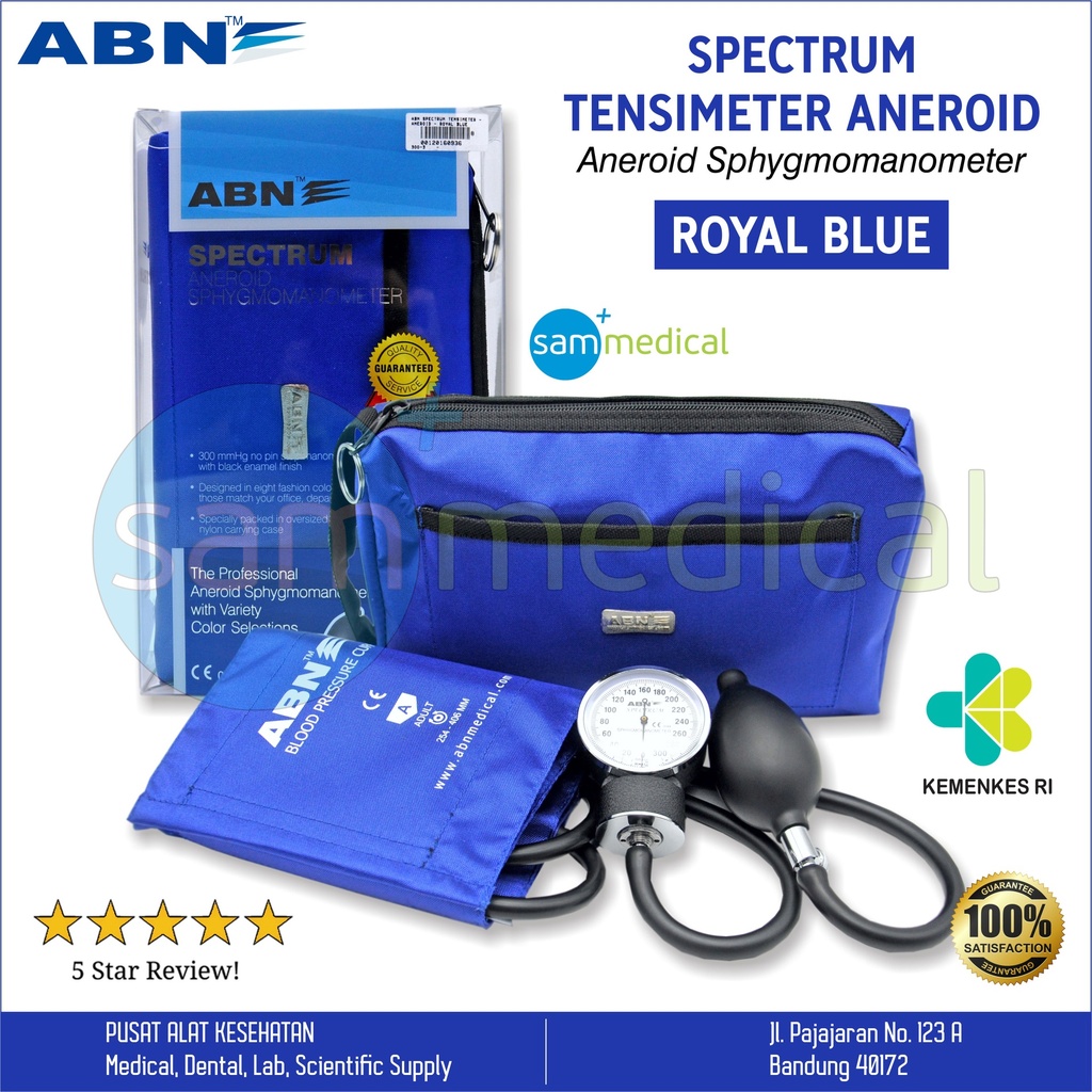 [00120160936] ABN Spectrum Tensimeter Aneroid - Royal Blue