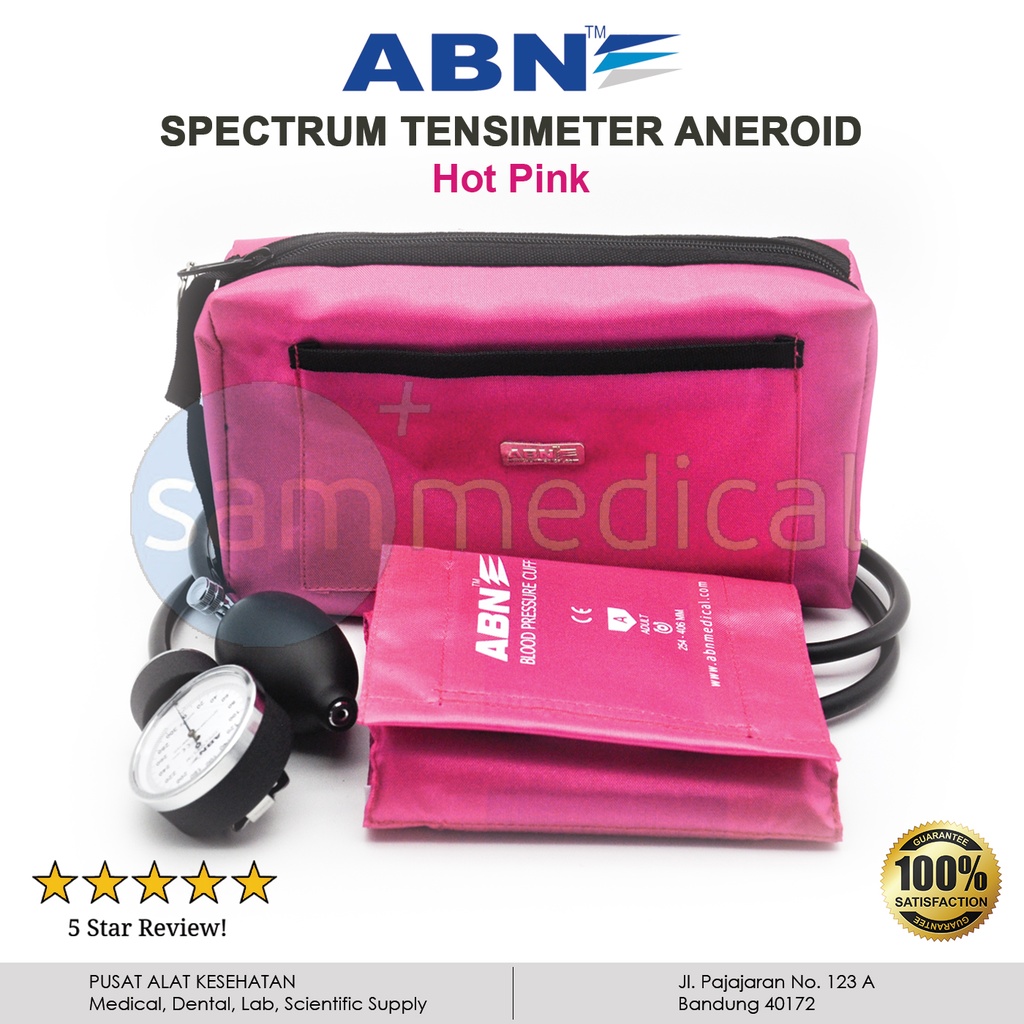 ABN Spectrum Tensimeter Aneroid - Hot Pink