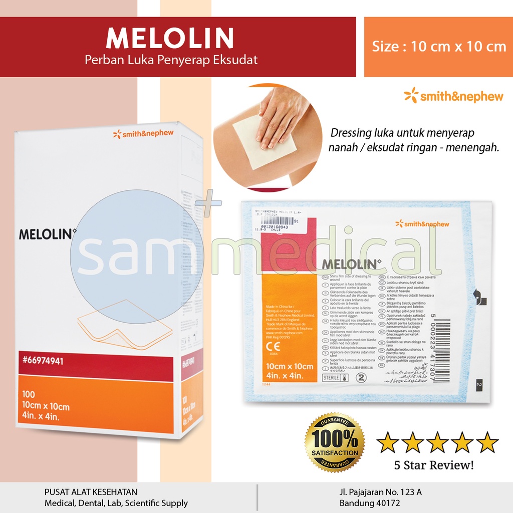 Smith&Nephew Melolin L.A.D.P 10x10cm