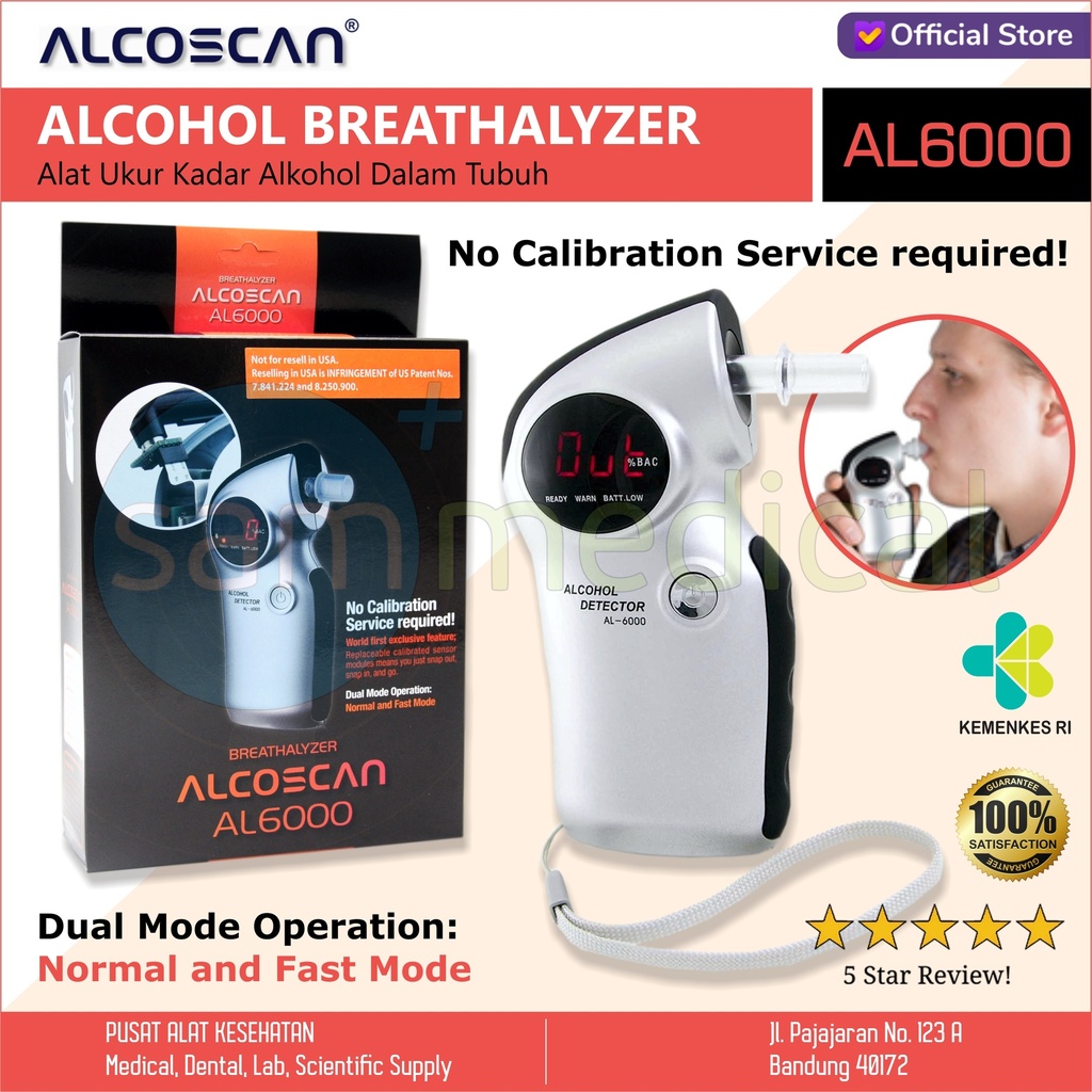 [00120170004] Alcoscan Breath Alcohol Tester AL 6000