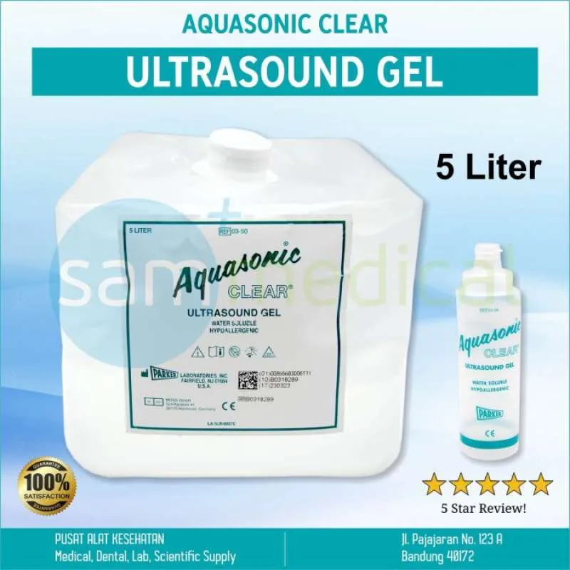 [00120170006] Aquasonic usg Gel (Clear / Bening) 5 Liter