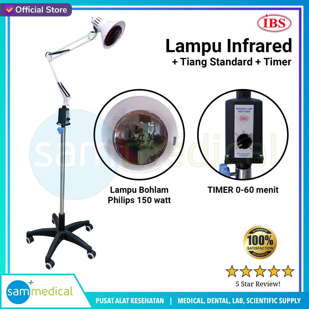 IBS Infrared Lamp / Lampu Infra Red + Tiang Standard