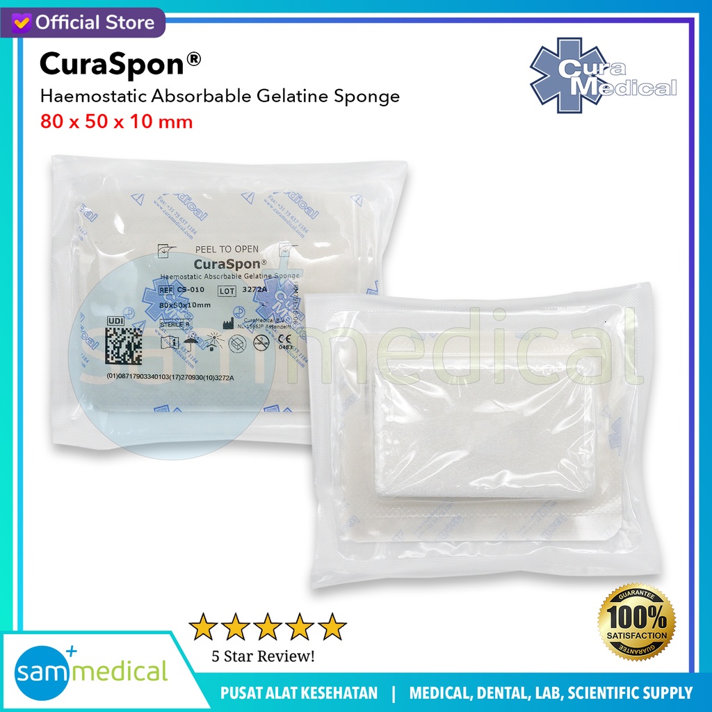 [00120170102] Curaspon Standard 80x50x10mm @pcs