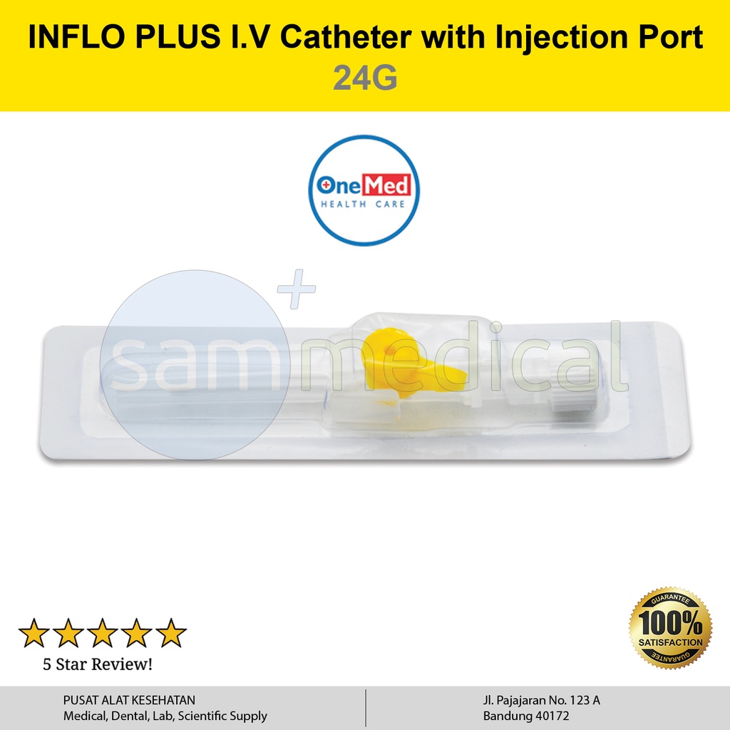 [00120170108] One Med Inflo Plus I.V Catheter - 24G