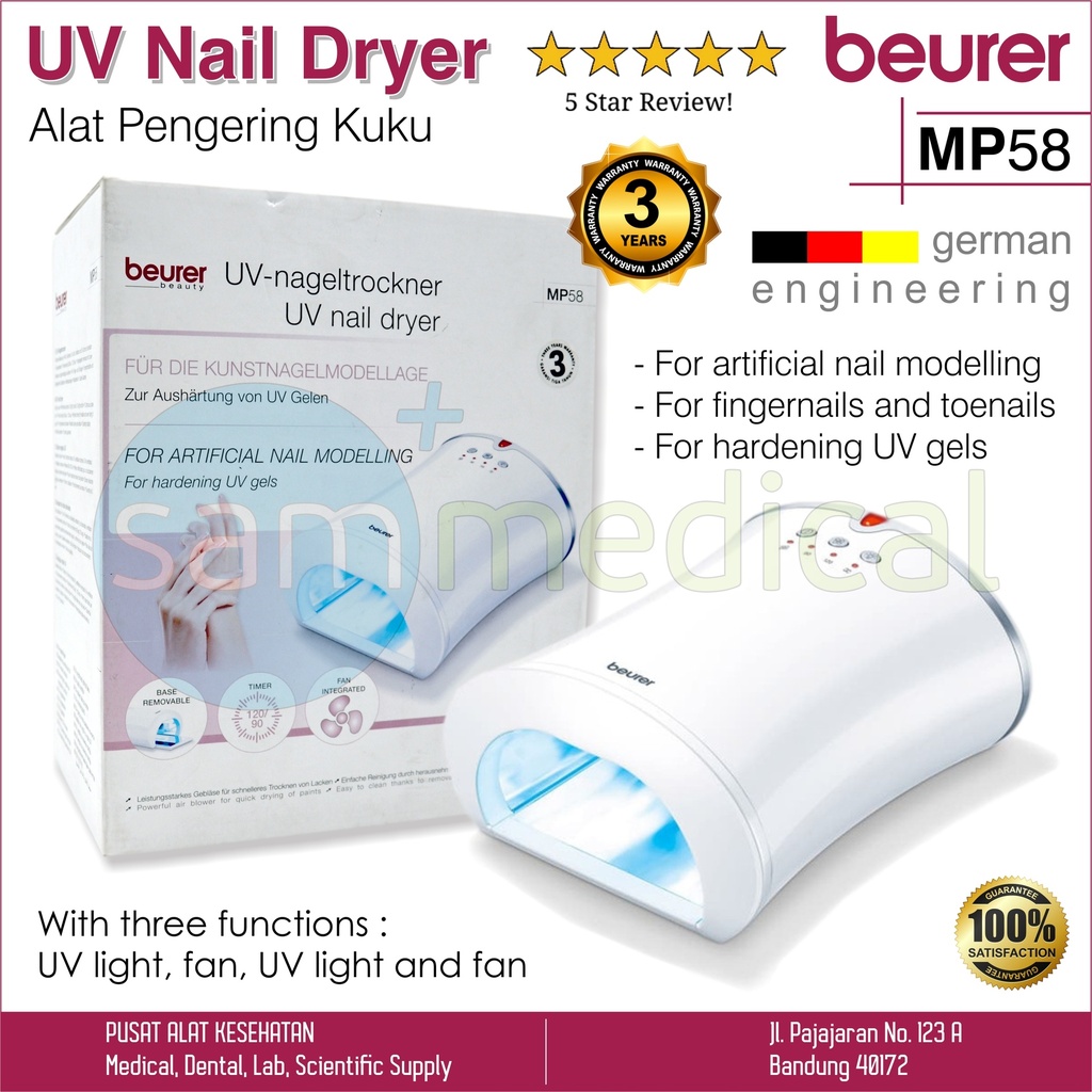 [00120170124] Beurer UV Nail Dryer MP 58