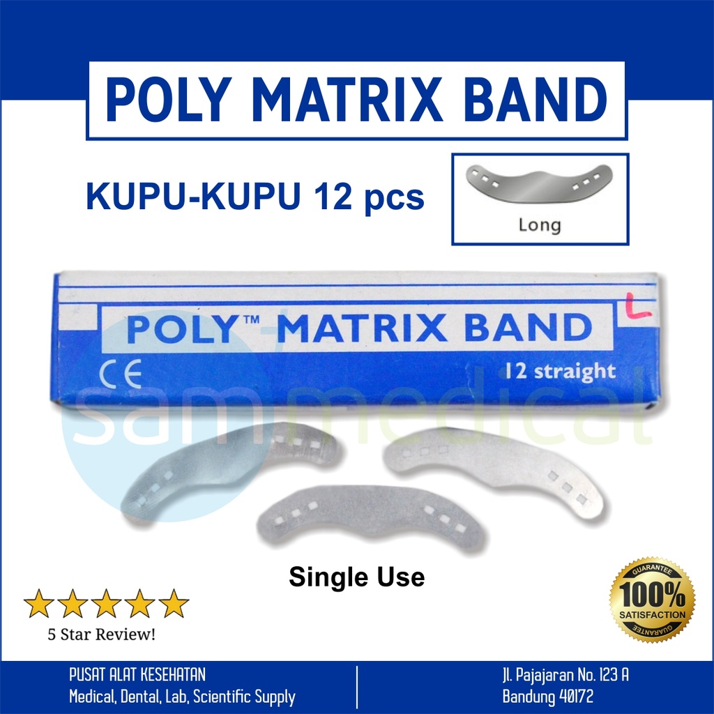 Poly Matrix Band Kupu-Kupu Size L @12pcs