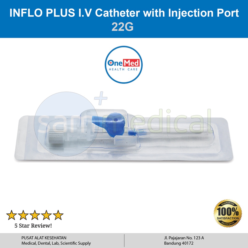 [00120170151] One Med Inflo Plus I.V Catheter - 22G