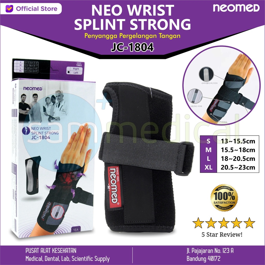 Neomed Neo Wrist Splint Strong - Right M JC-1804
