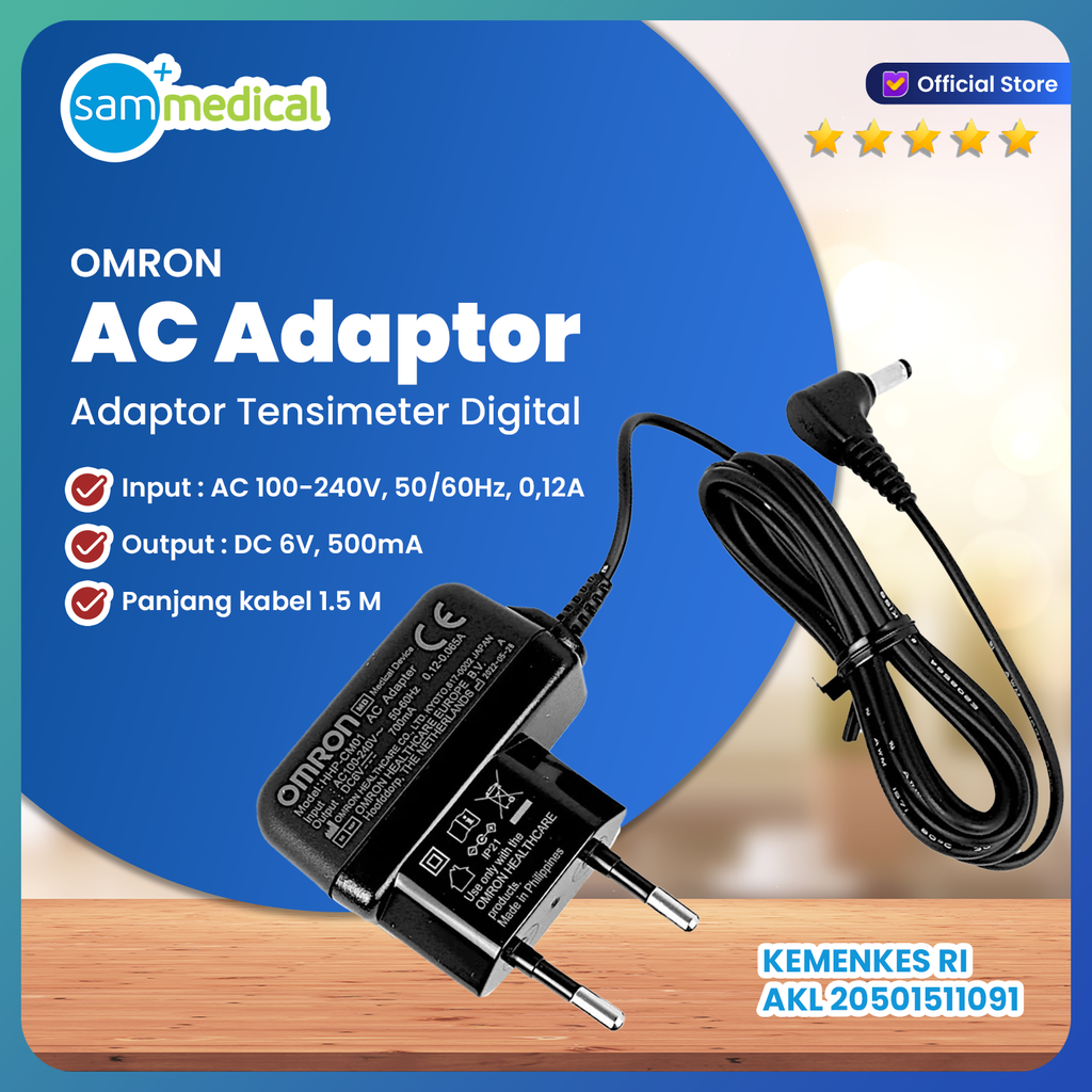 Omron Adaptor Tensimeter Digital