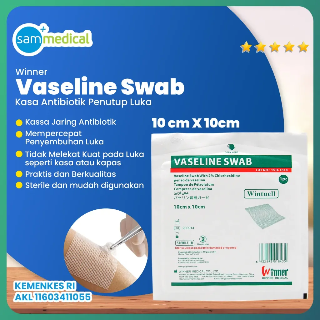 [00120170337] Winner Vaseline Swab 10x10cm