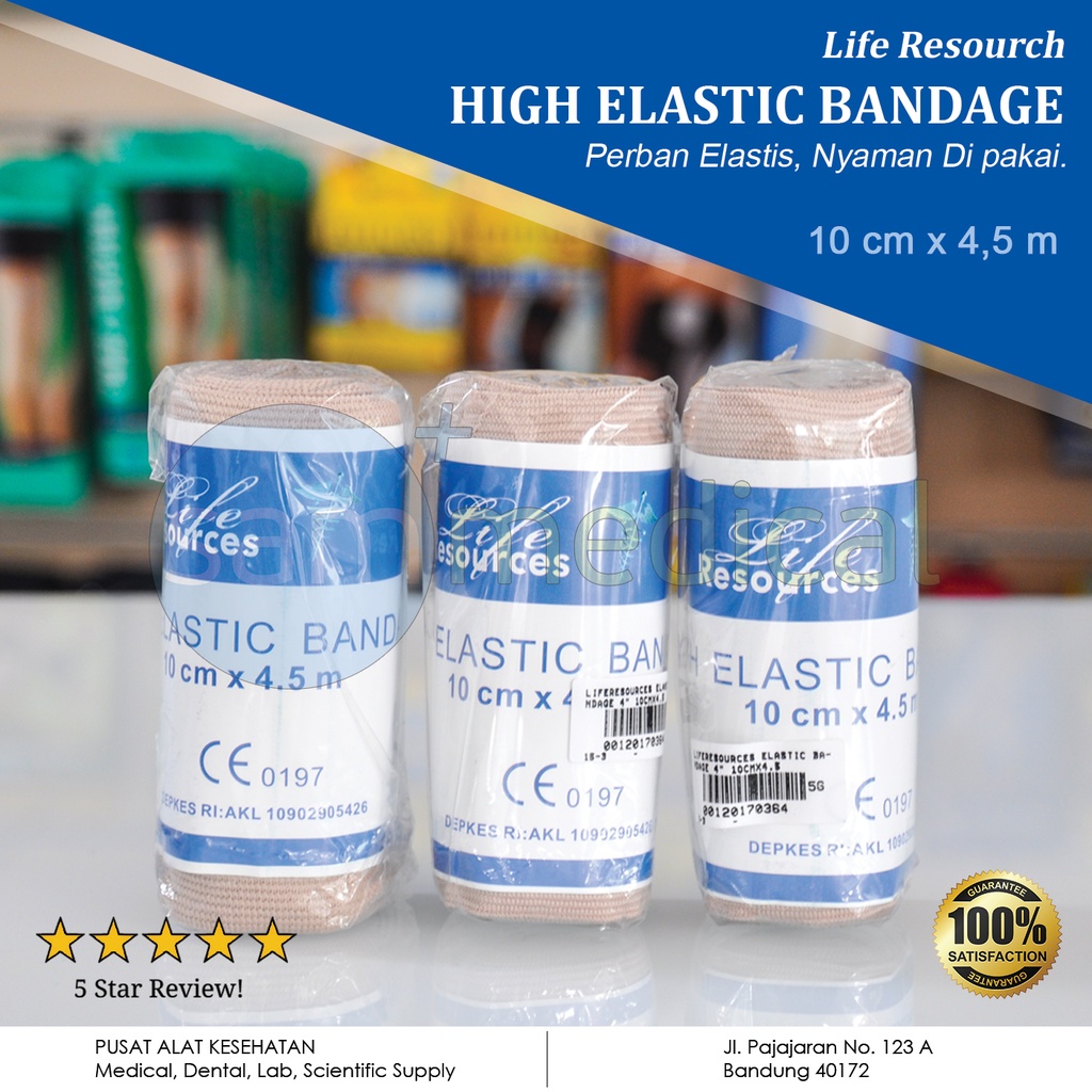 Liferesources Elastis Bandage 4" 10cmx4.5