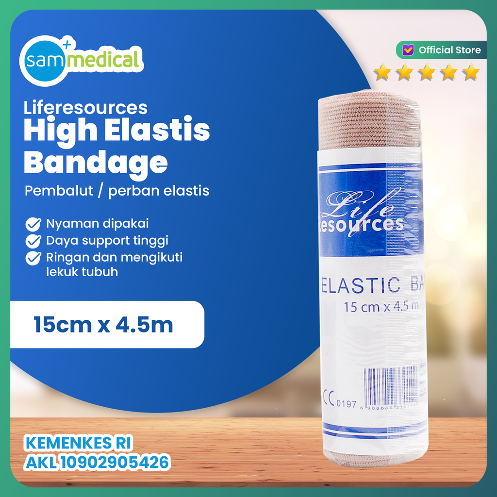 Liferesources Elastis Bandage 6" 15cmx4.5