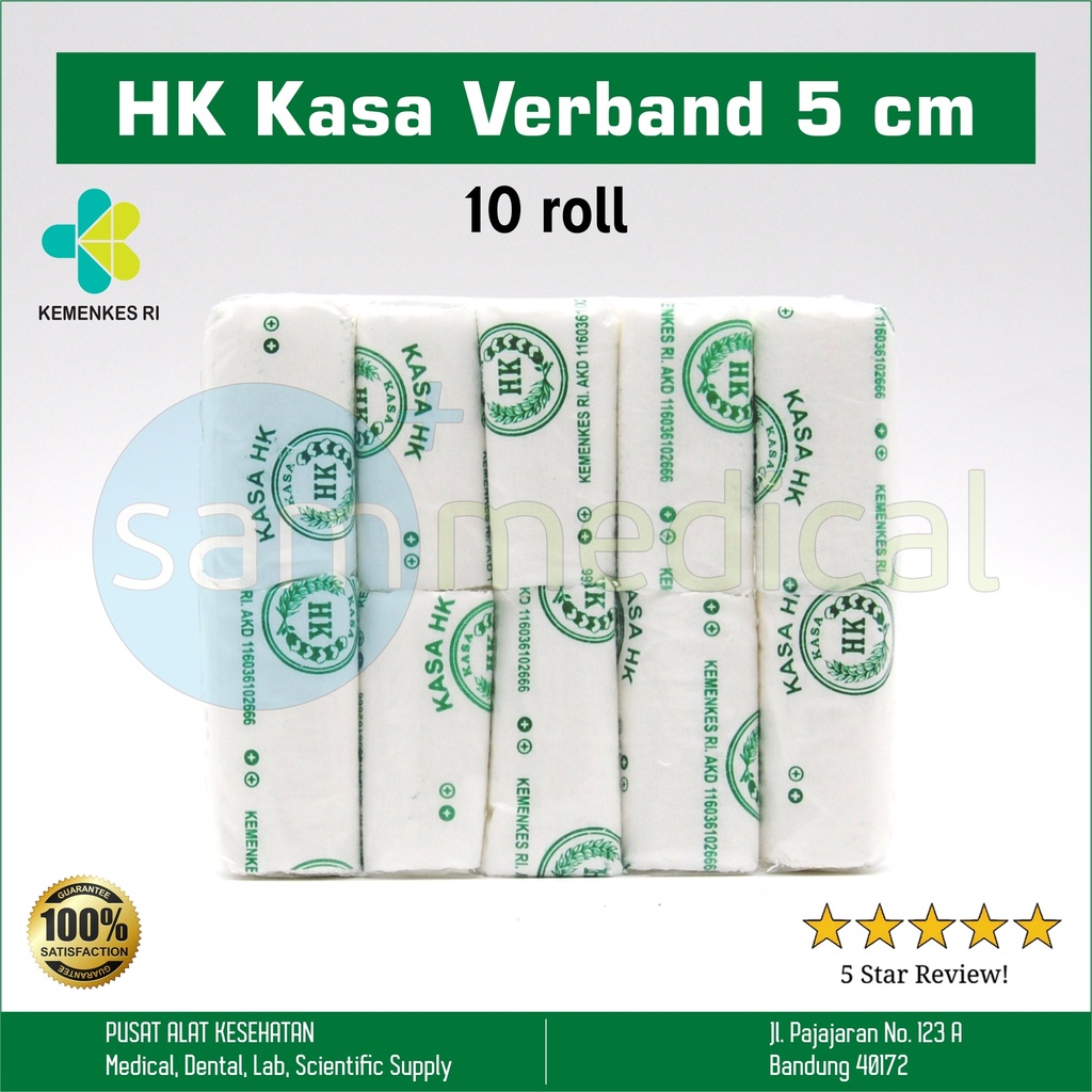[00120170421] HK Kasa Verband 5cm @10roll