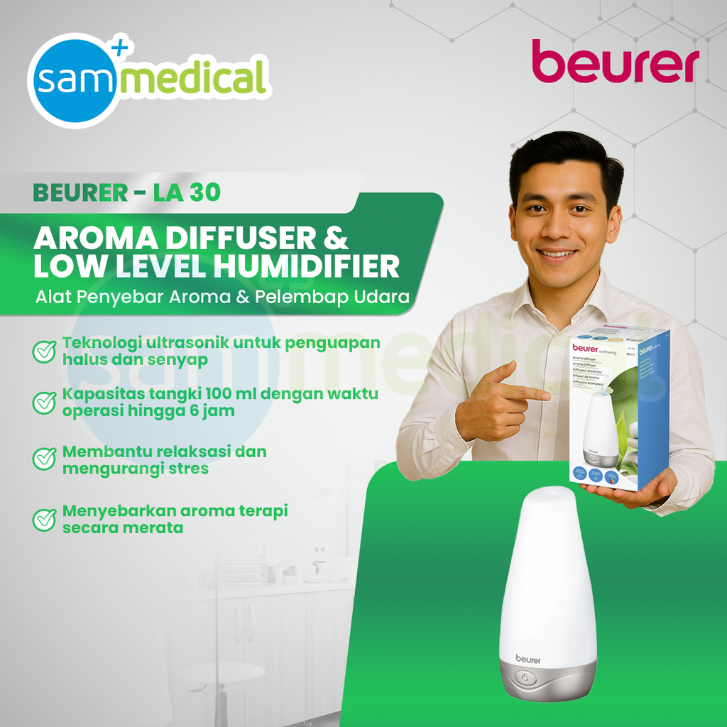 [00120170461] Beurer Aroma Diffuser and Low Level Humidifier - LA 30