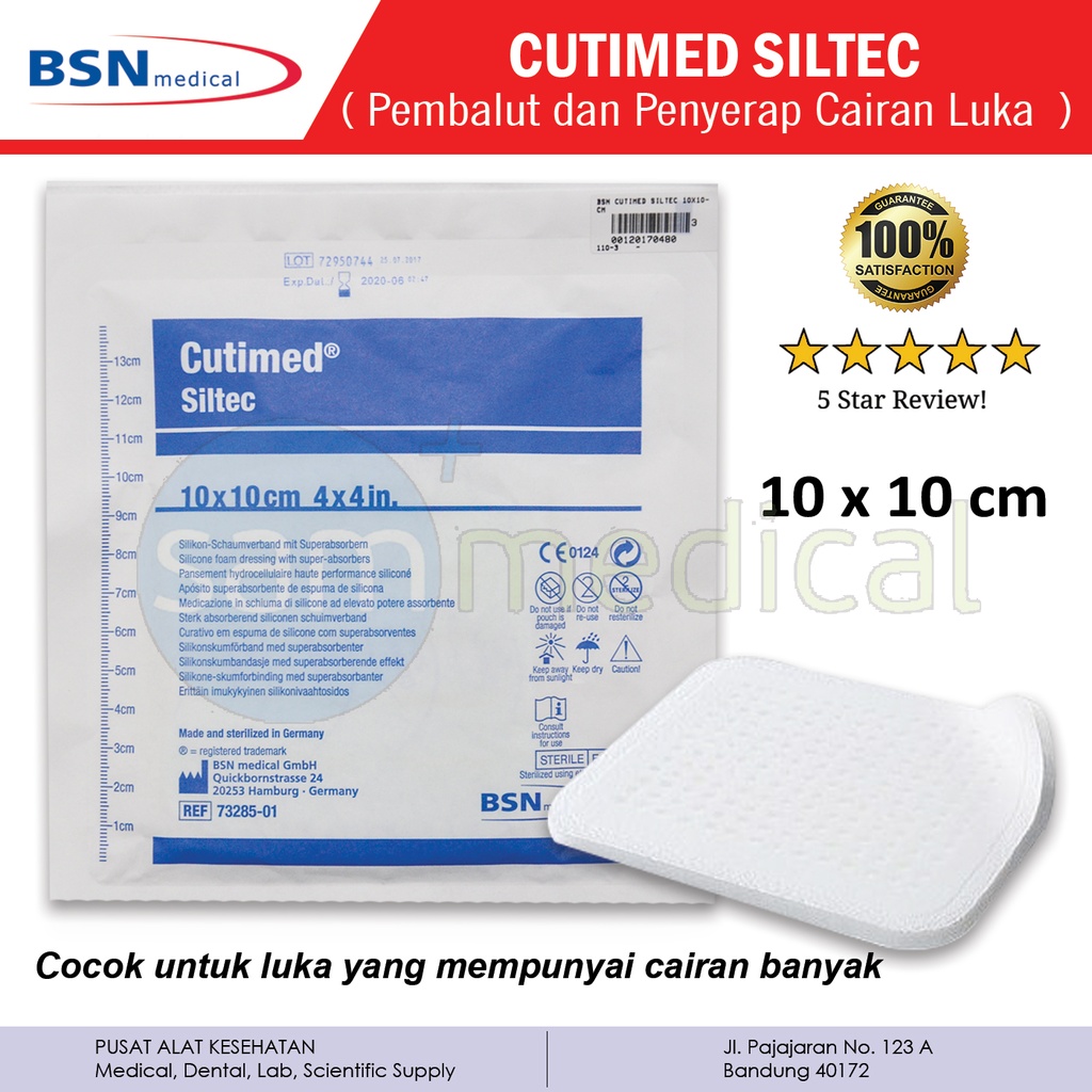 [00120170480] BSN Cutimed Siltec 10x10cm