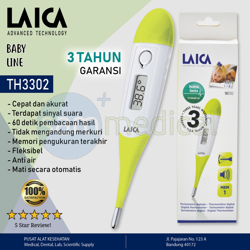 [00120170523] Laica Express Thermometer Digital TH 3302