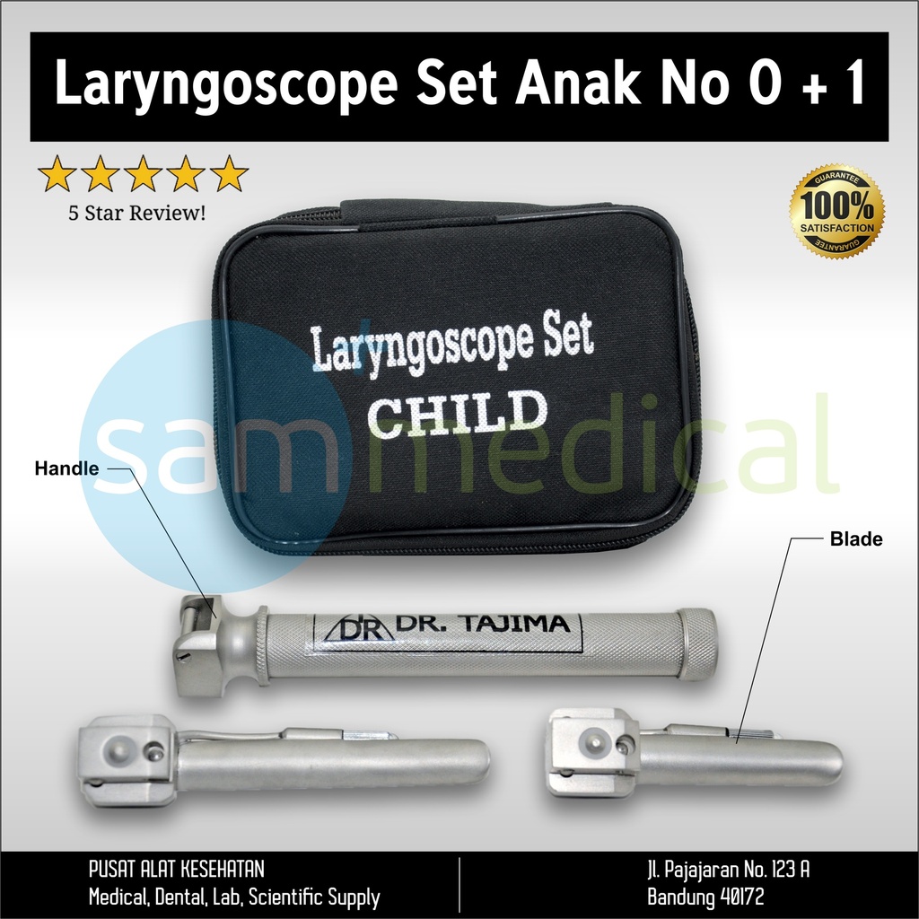 [00120170532] RRC Laryngoscope Anak set no 0 + 1