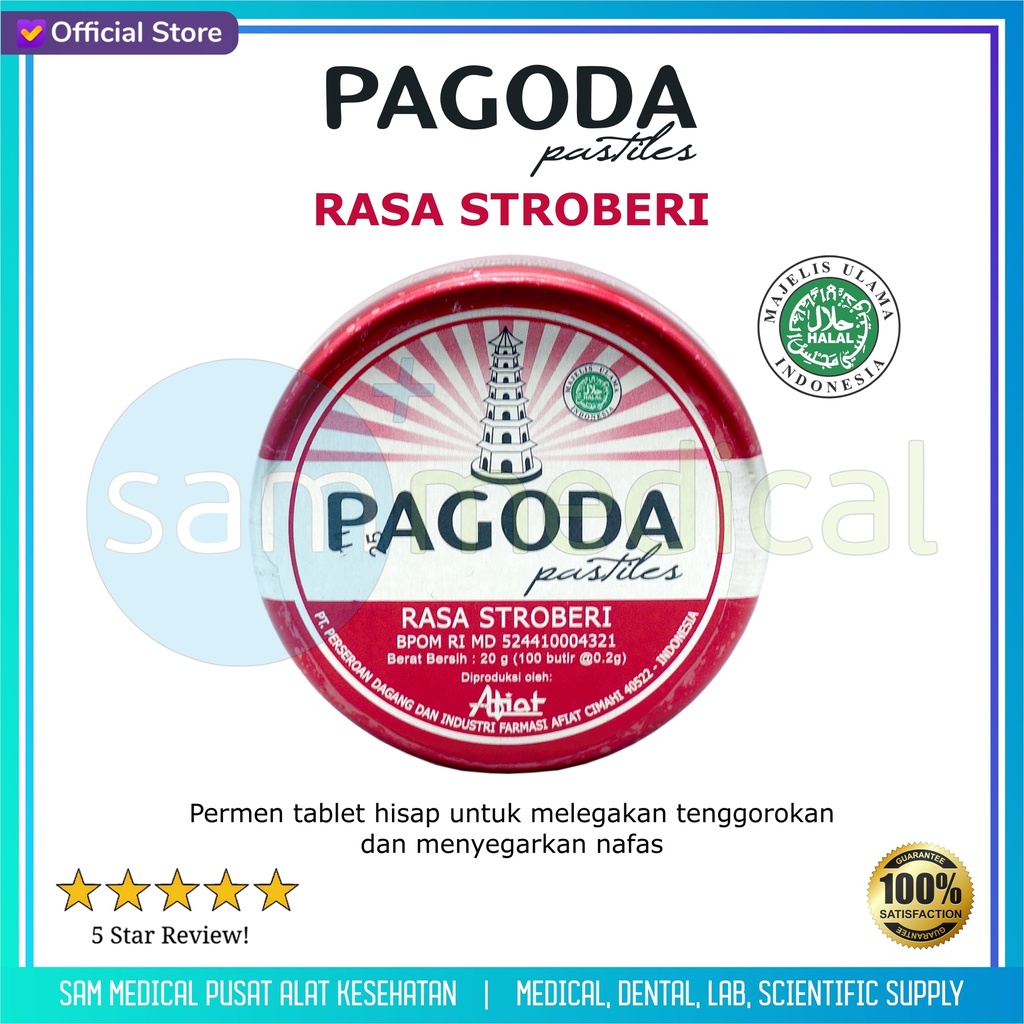 [00220170024] Pagoda Pastilles strawberry@20gr