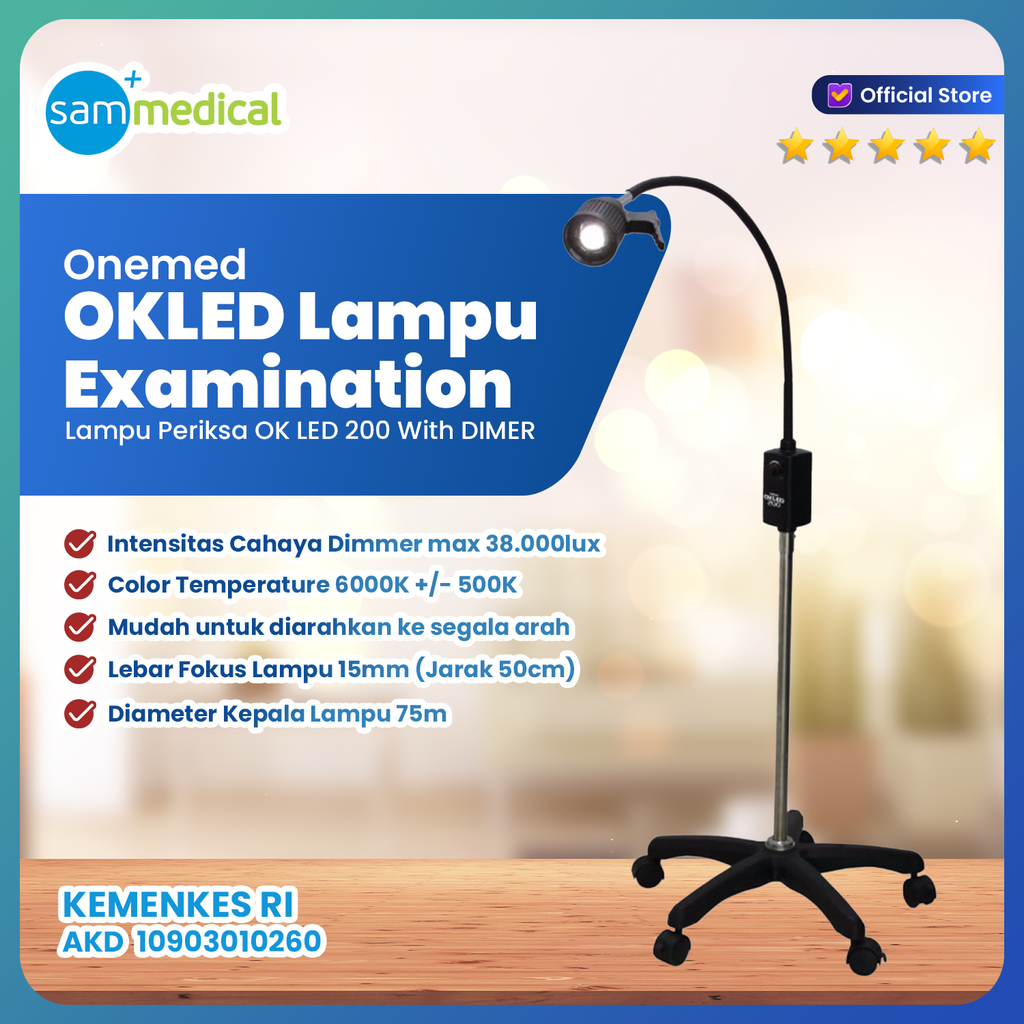 [00120170591] One Med Lampu Examination / Operasi OK LED 200 + Dimmer