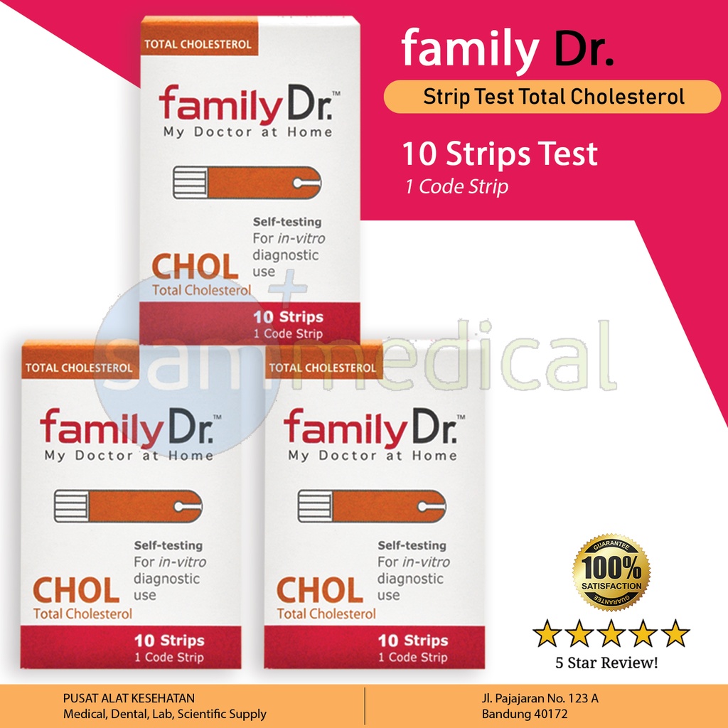 [00120180036] Family Dr Cholesterol Strip @10 tes