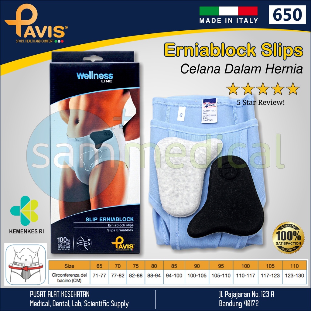 [00120180088] PAVIS Erniablock Low / Celana Hernia 650 - No 65 (71-77CM)