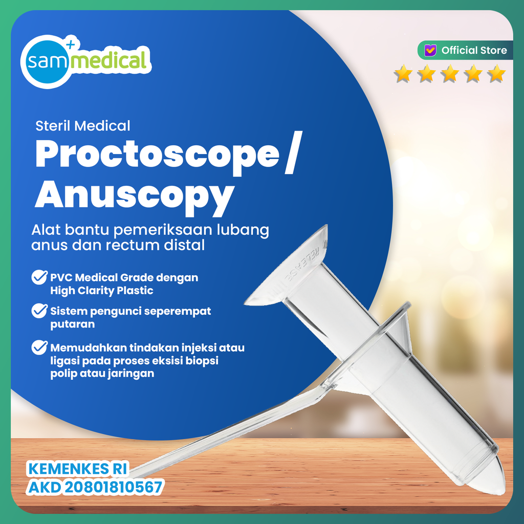[00120180114] Steril Medical Proctoscope / Anuscopy Disposable (plastik)