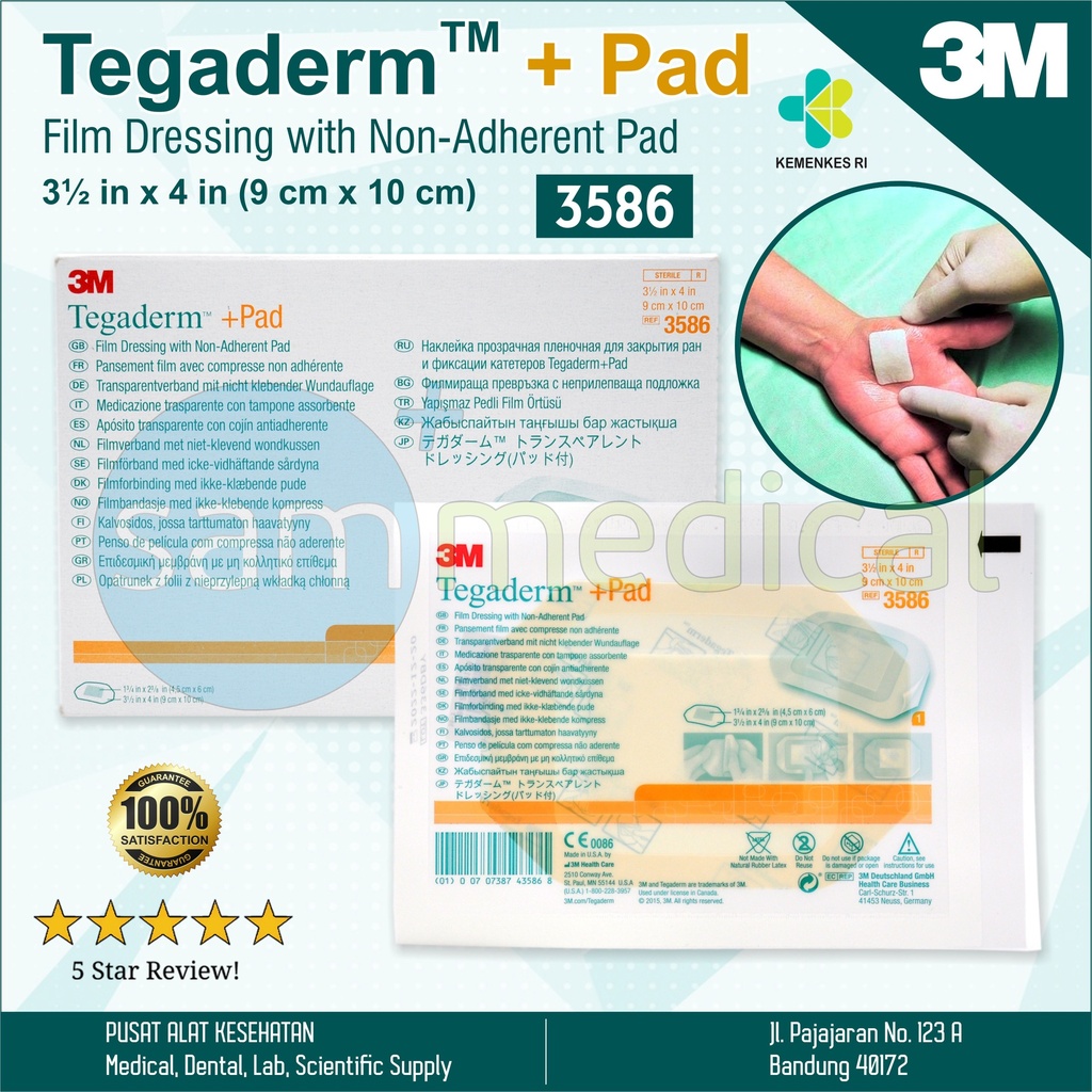 Tegaderm + Pad (3586) - 9 cm x 10 cm 