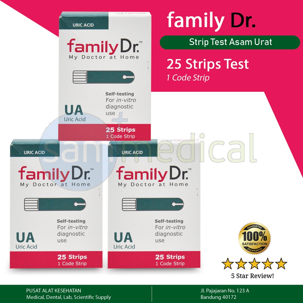 [00120180220] Family Dr Uric Acid Strip @25 tes