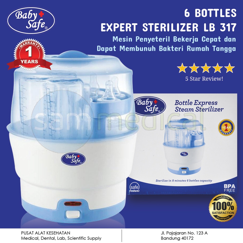 [00120180248] Baby Safe 6 Bottles Express Sterilizer LB 317