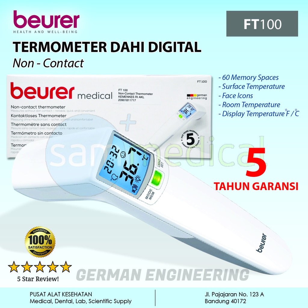 Beurer Non Contact Thermometer FT 100