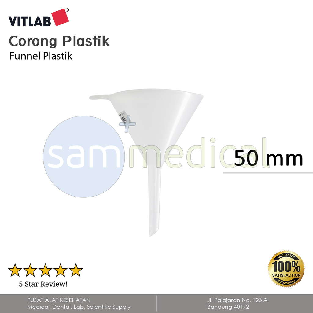 [00120180385] Vitlab Corong Plastik PP 50mm(V41294)