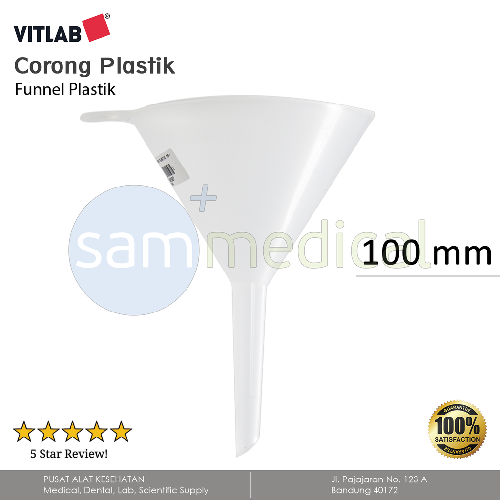 Vitlab Corong Plastik PP 100mm(41494)