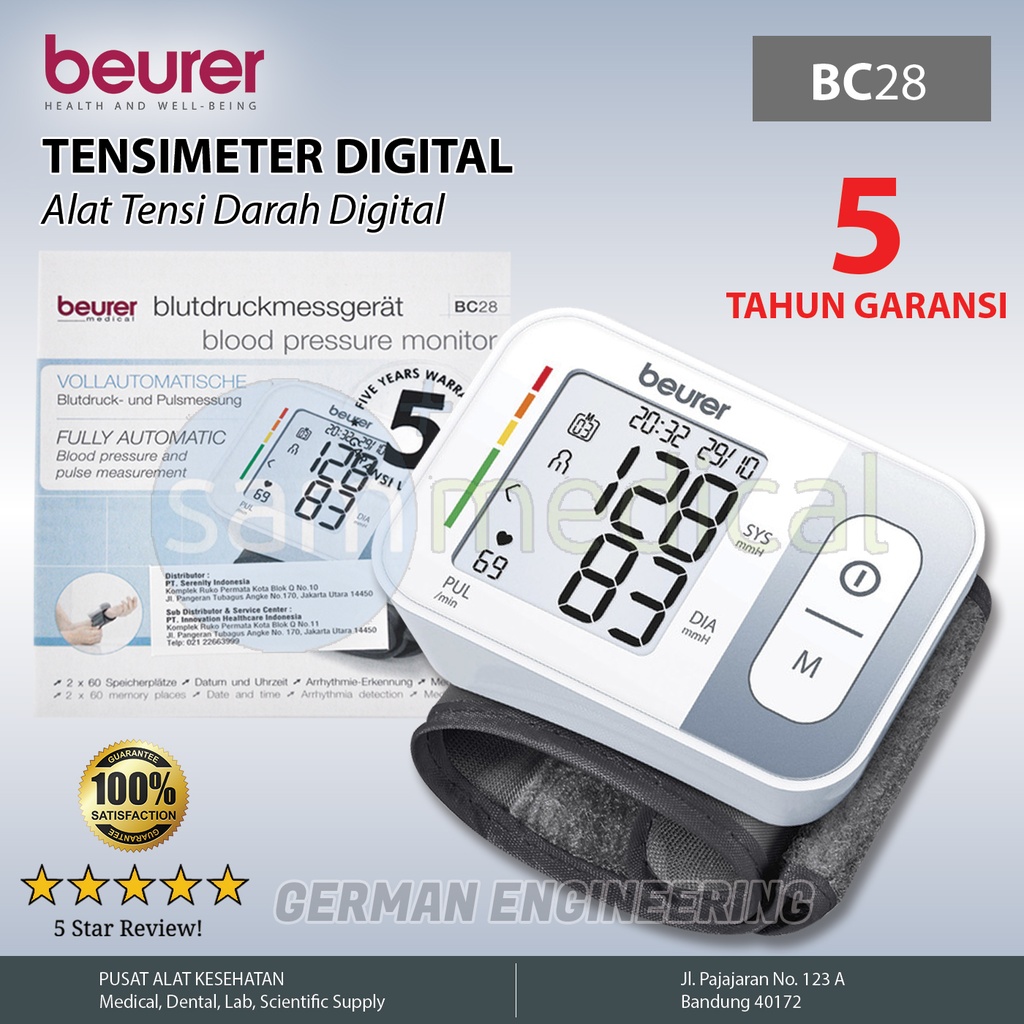 Beurer Tensimeter Digital Wrist BC-28