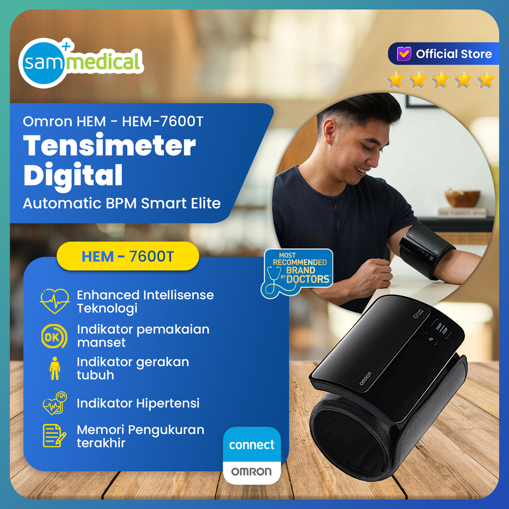 [00120180425] Omron Automatic BPM Smart Elite+ HEM-7600T