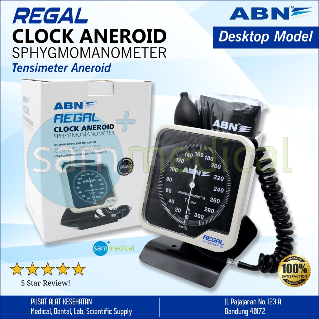 ABN Regal Clock Aneroid Tensimeter Desk