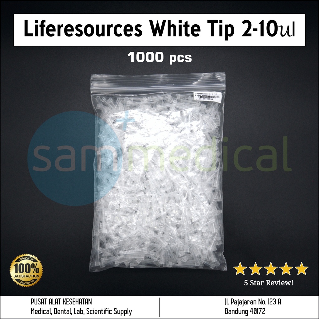 Liferesources White Tip 2-10ul @1000pcs 	