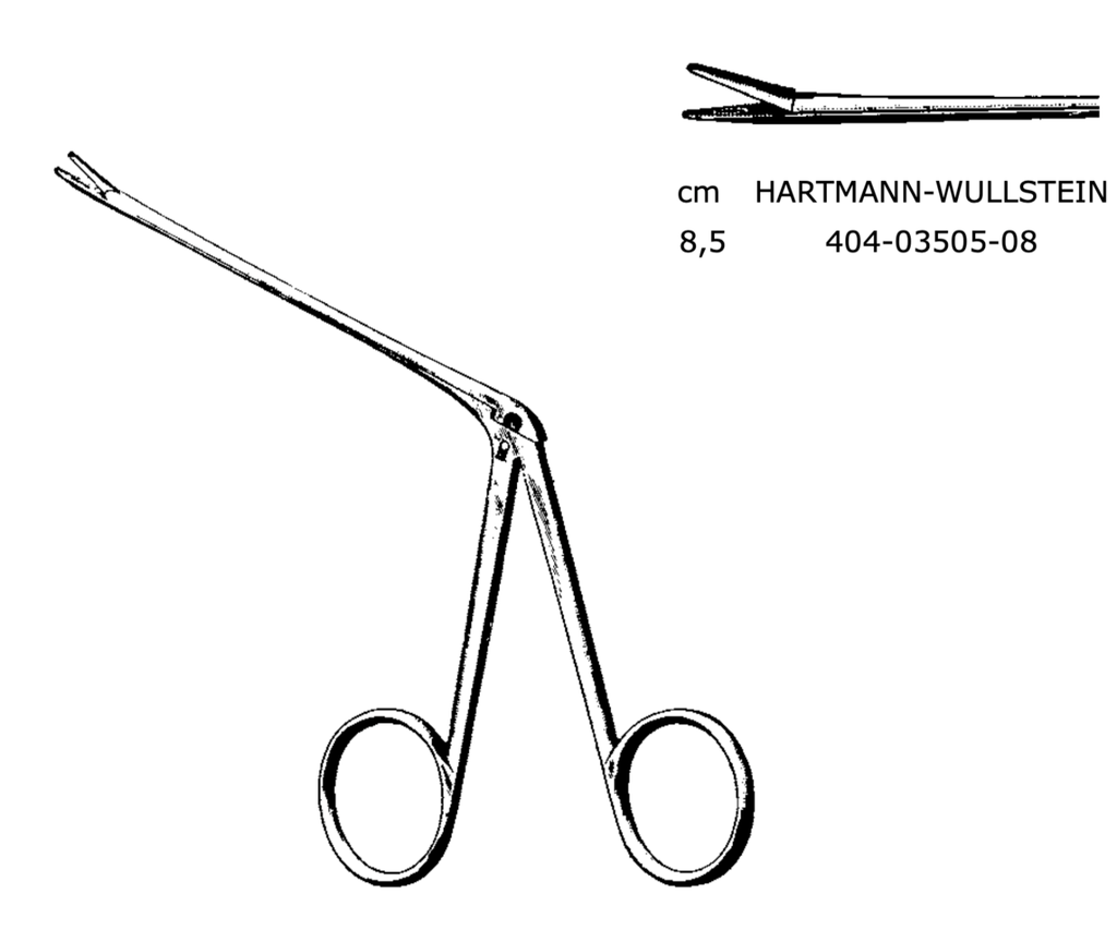 [404-03505-08] Avellanus Aligator Forceps Telinga Hartmann Wullstein 8.5 cm