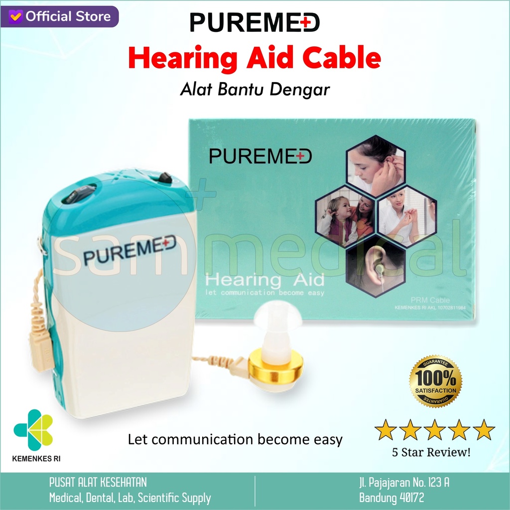 [00120190059] Puremed Hearing Aid + Kabel