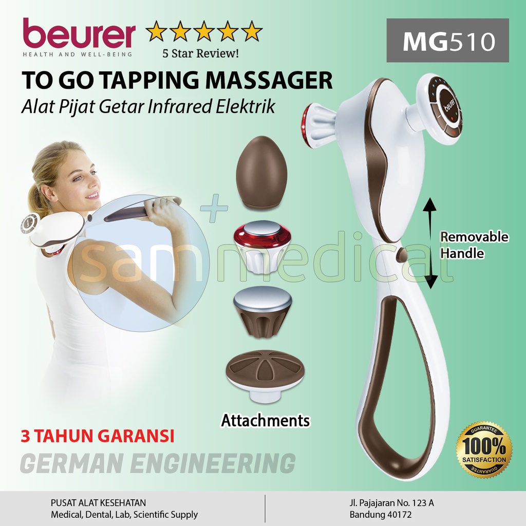 [00120190084] Beurer To Go Tapping Massager MG 510