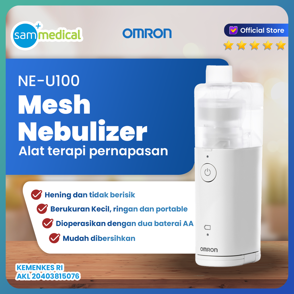 [00120190086] Omron Ultrasonic Nebulizer Mesh Portable Ne-U100
